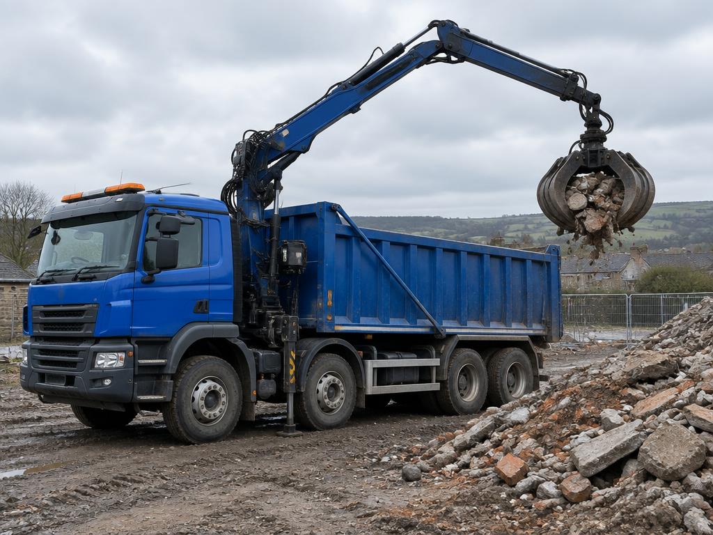 Illustrative grab & sweeper hire photograph