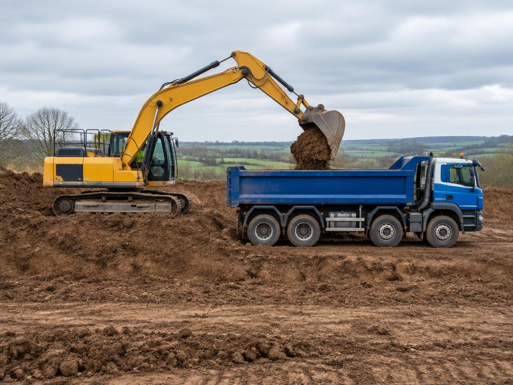 Illustrative muck away photograph
